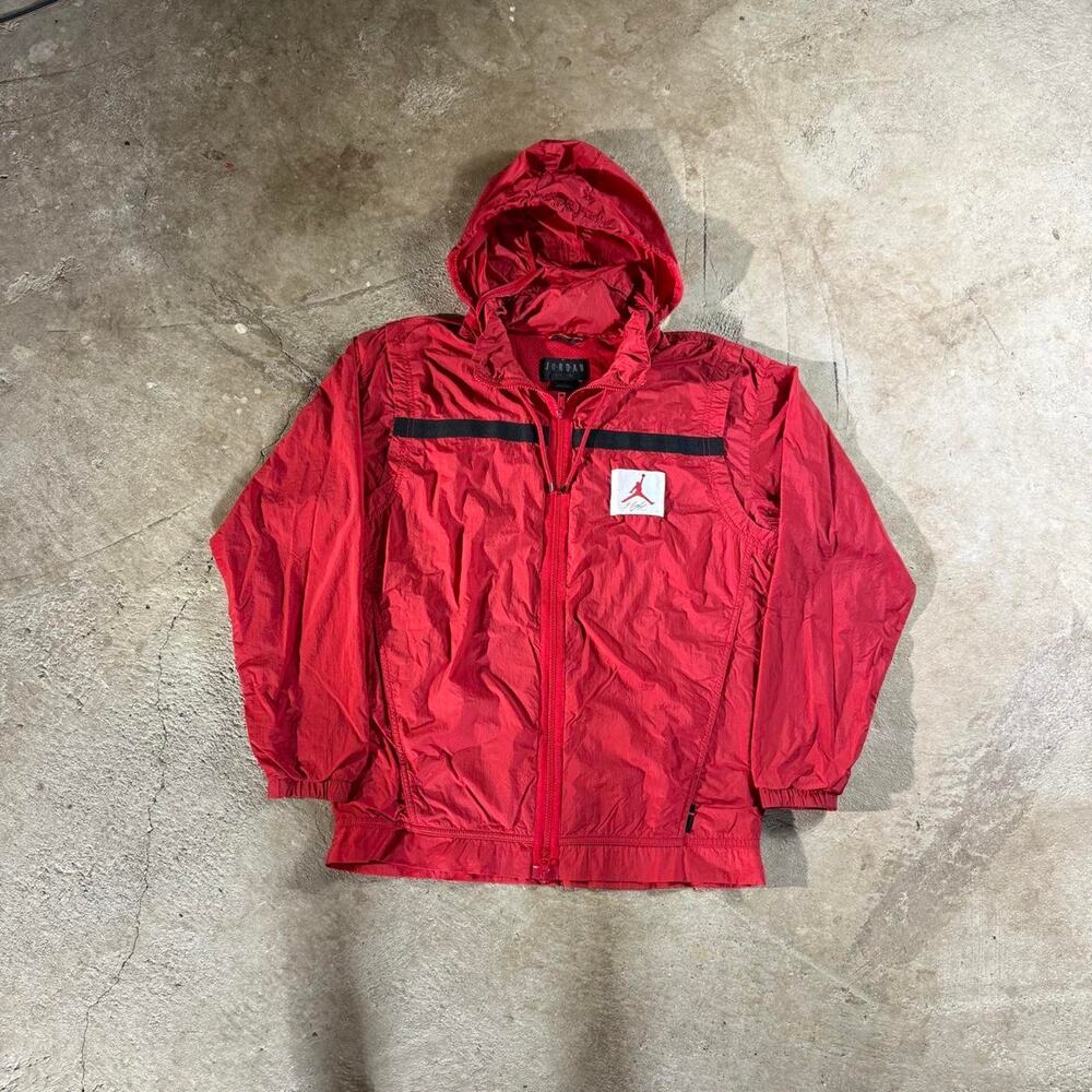 Red Jordan Brand Rain Jacket